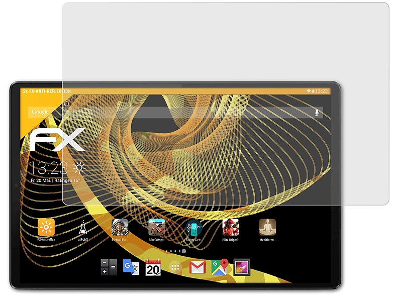 ATFOLIX 2x FX-Antireflex Displayschutz(für Lenovo Smart Tab M10 FHD Plus (2. Generation))