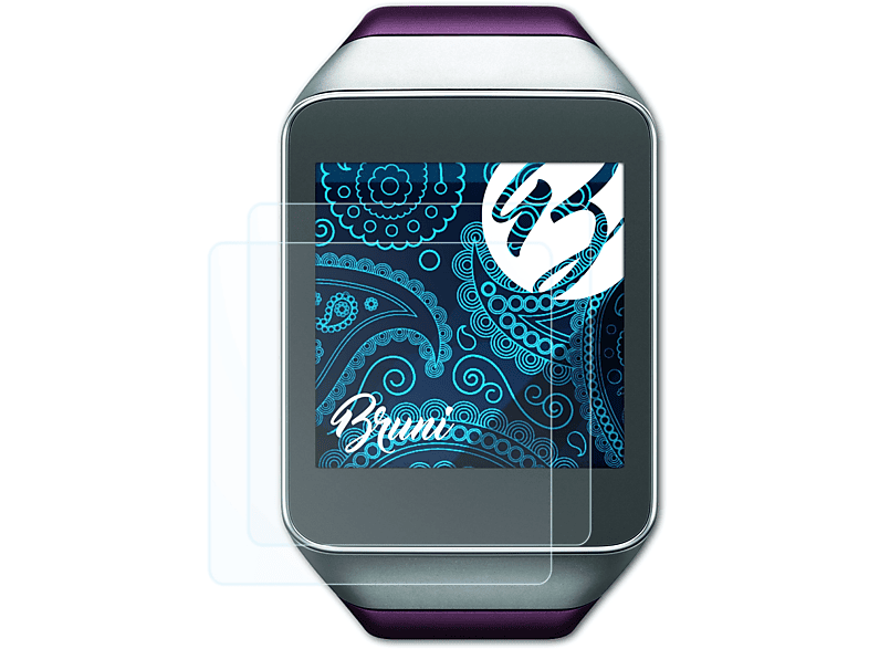 BRUNI 2x Gear Samsung Live) Schutzfolie(für Basics-Clear