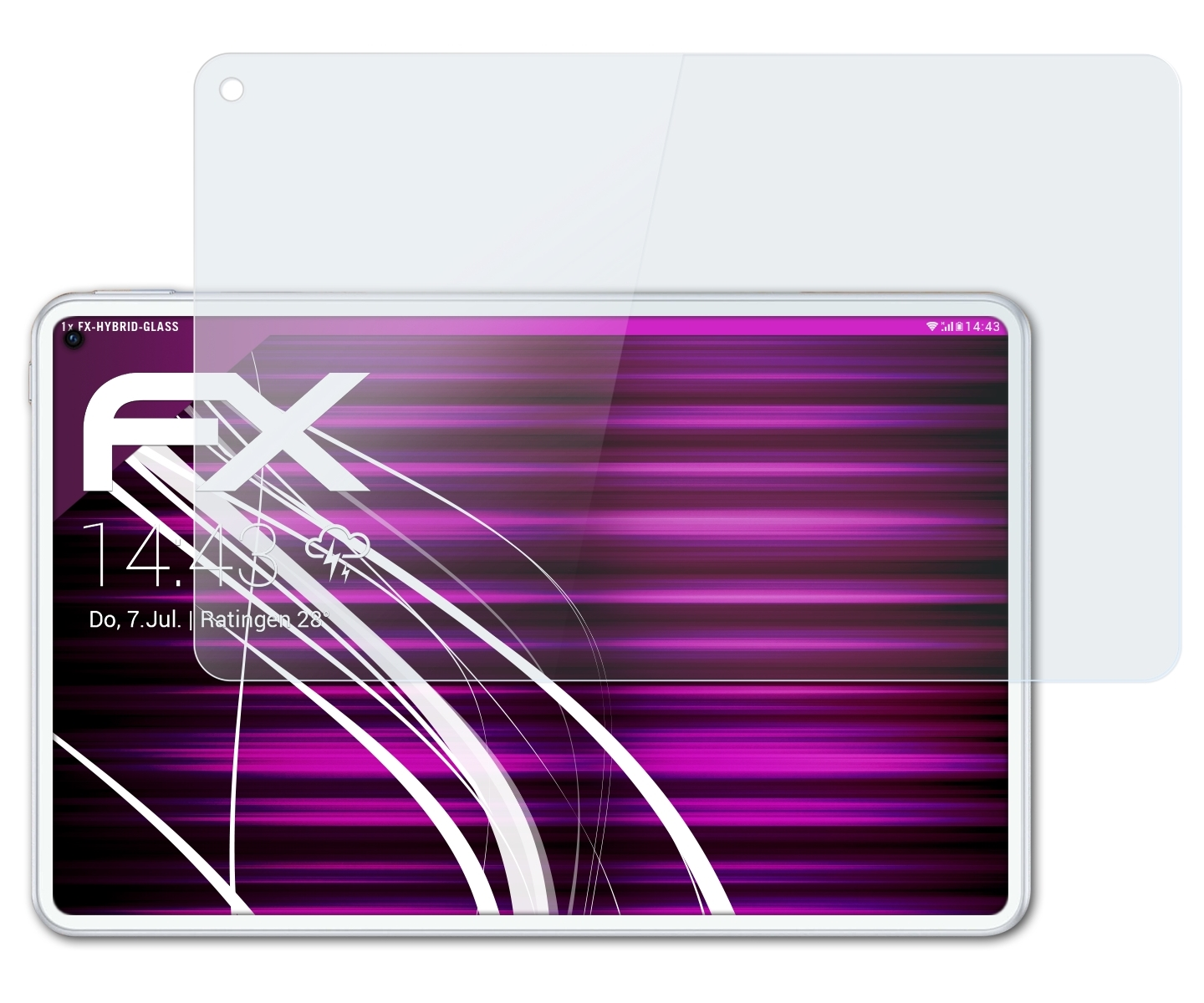 FX-Hybrid-Glass MatePad Inch)) ATFOLIX Pro Schutzglas(für (10.8 Huawei