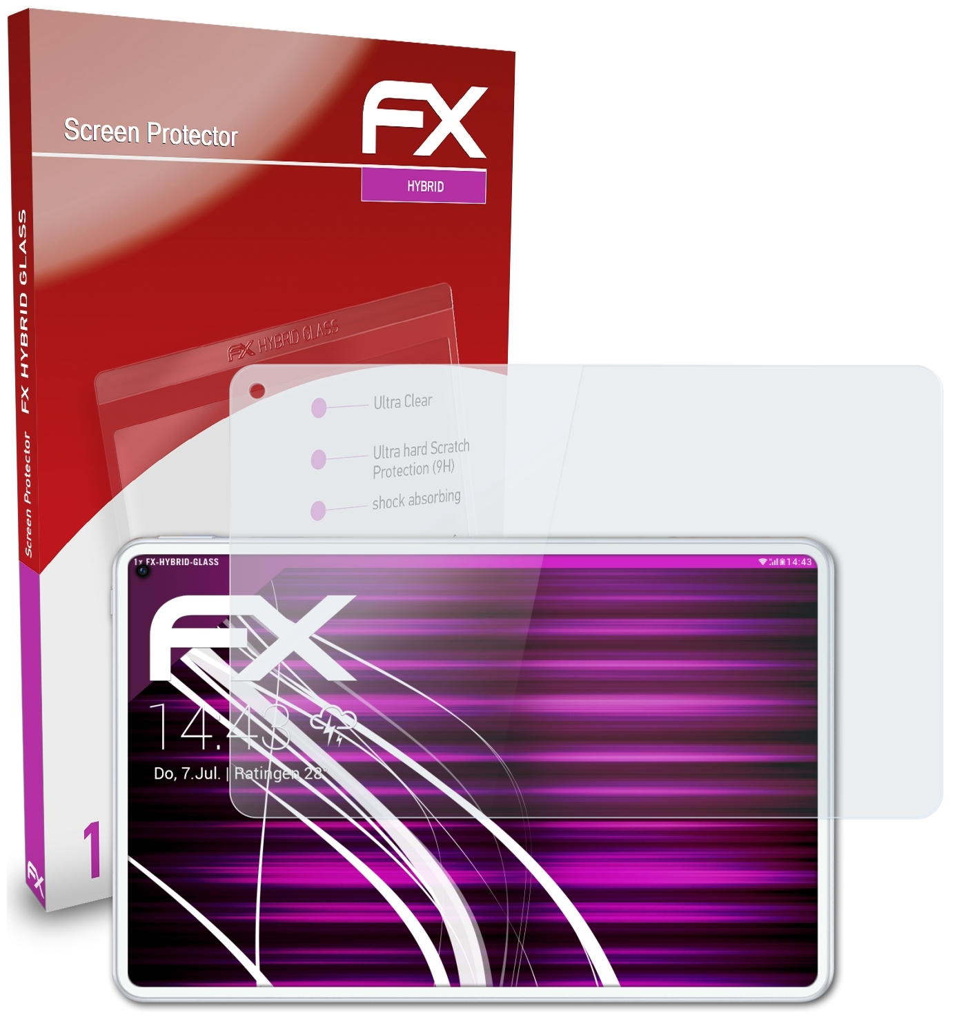 FX-Hybrid-Glass Pro Huawei MatePad Inch)) (10.8 ATFOLIX Schutzglas(für
