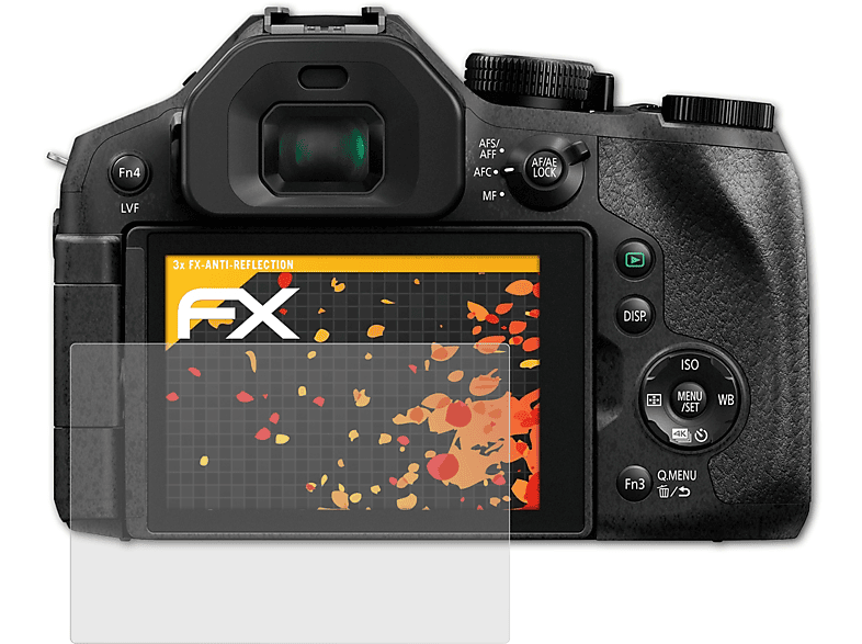 Displayschutz(für 3x FX-Antireflex Lumix Panasonic ATFOLIX DMC-FZ300)