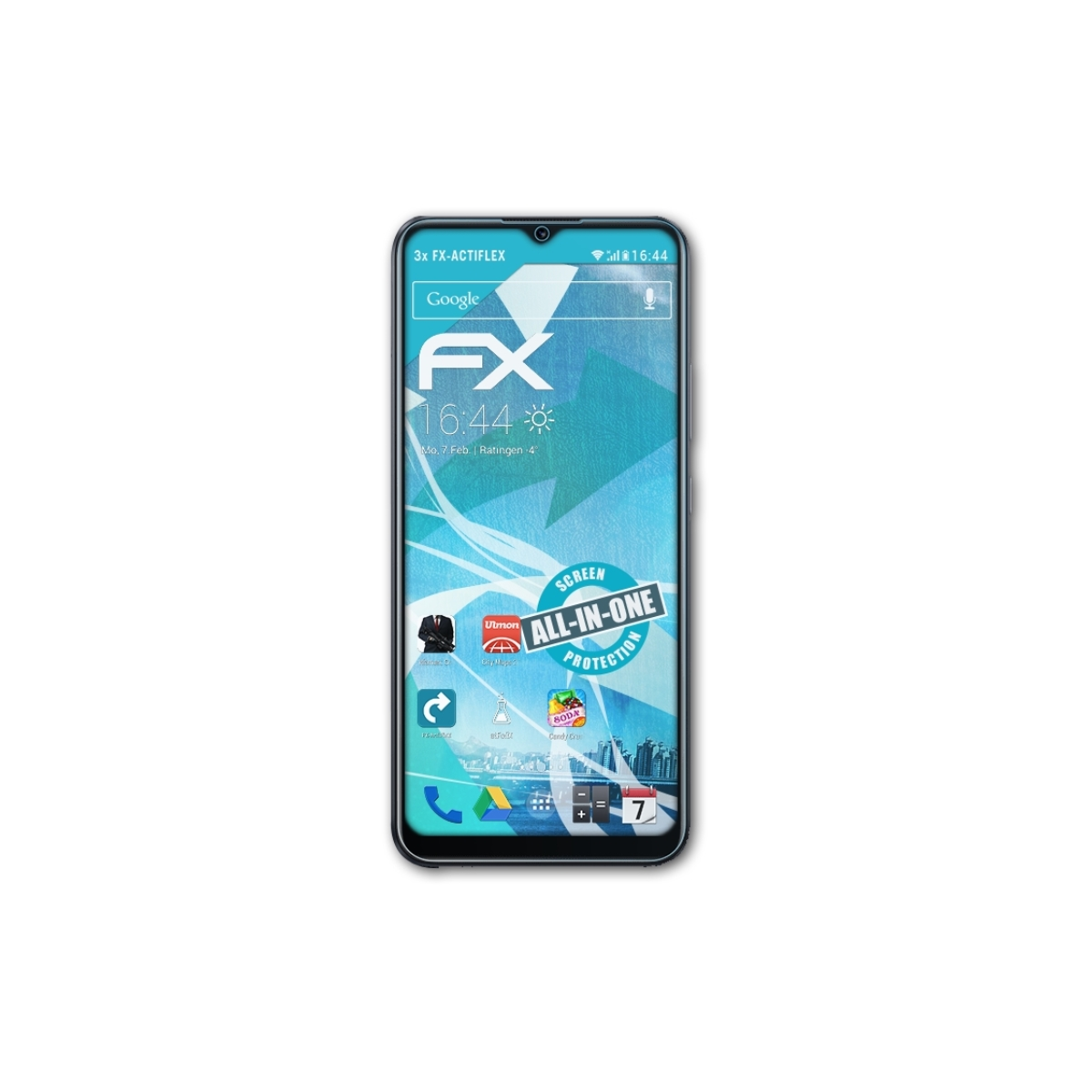 ATFOLIX 3x FX-ActiFleX Displayschutz(für Narzo Realme 50i)