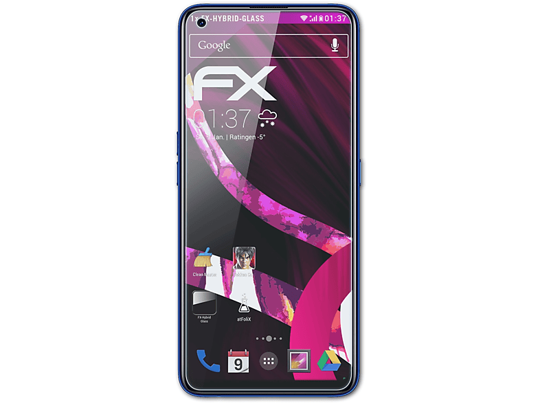 ATFOLIX Schutzglas(für Pro) Realme 7 FX-Hybrid-Glass