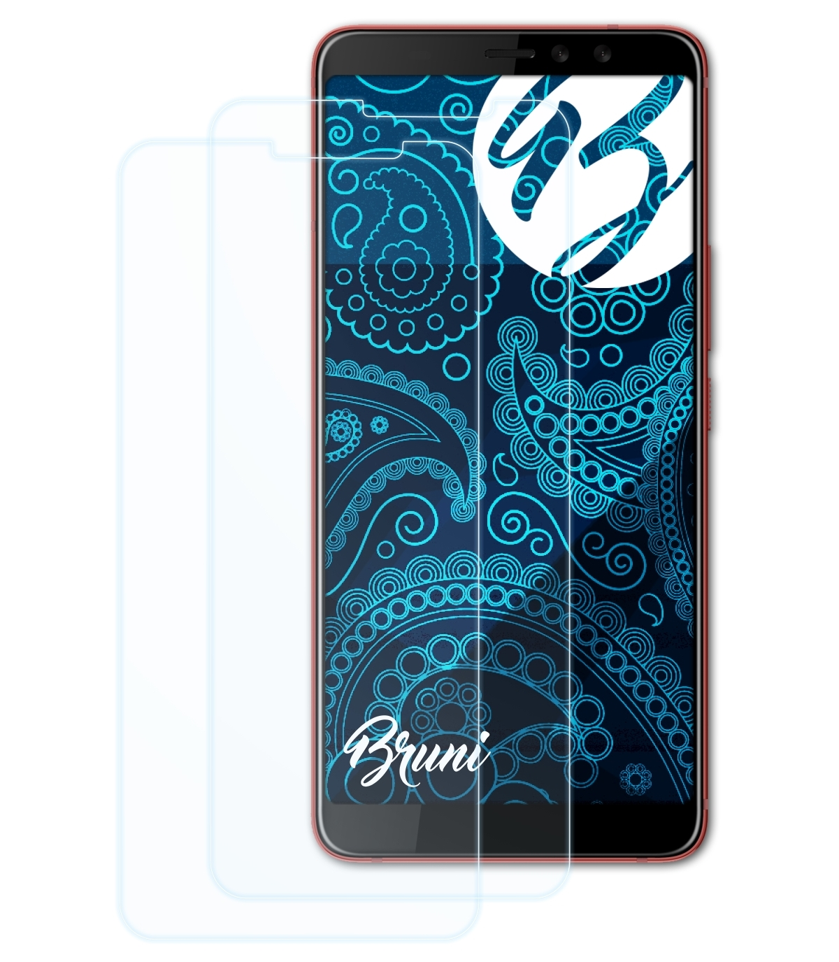 BRUNI 2x U11 Schutzfolie(für EYEs) HTC Basics-Clear