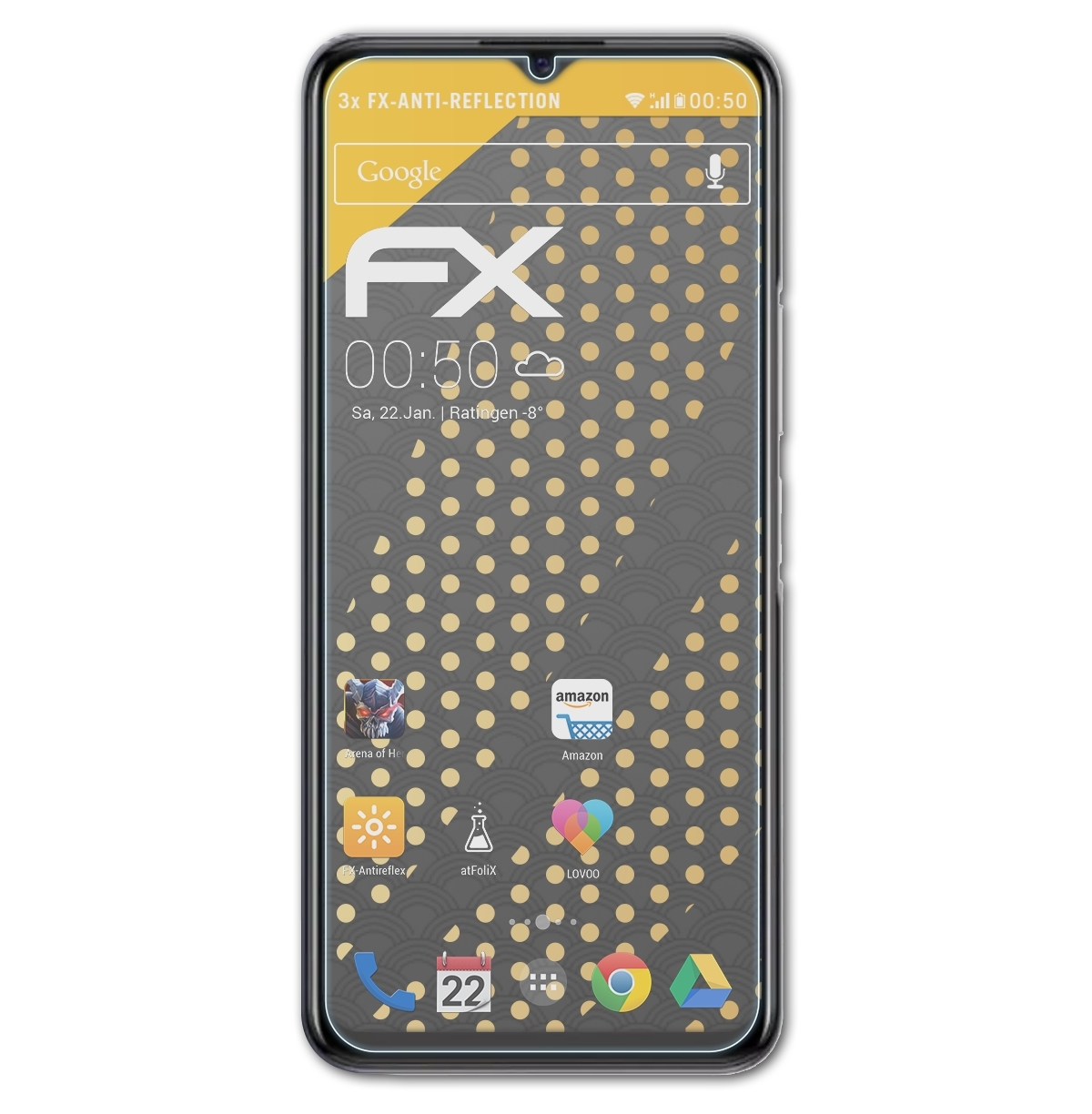 ATFOLIX FX-Antireflex Displayschutz(für 3x Y53s) Vivo