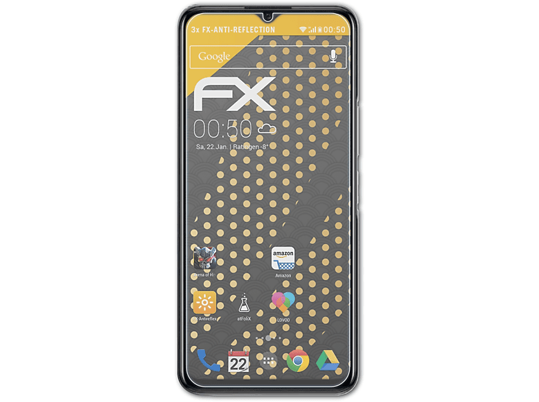 ATFOLIX 3x FX-Antireflex Displayschutz(für Vivo Y53s)