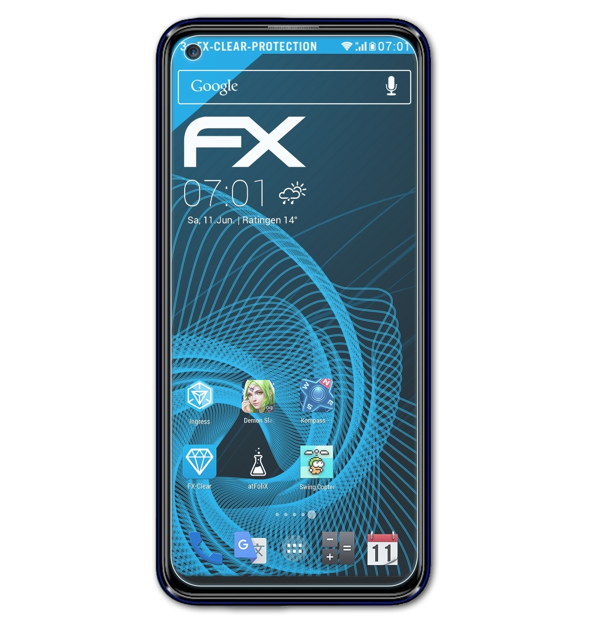 ATFOLIX 3x FX-Clear Displayschutz(für W41) LG