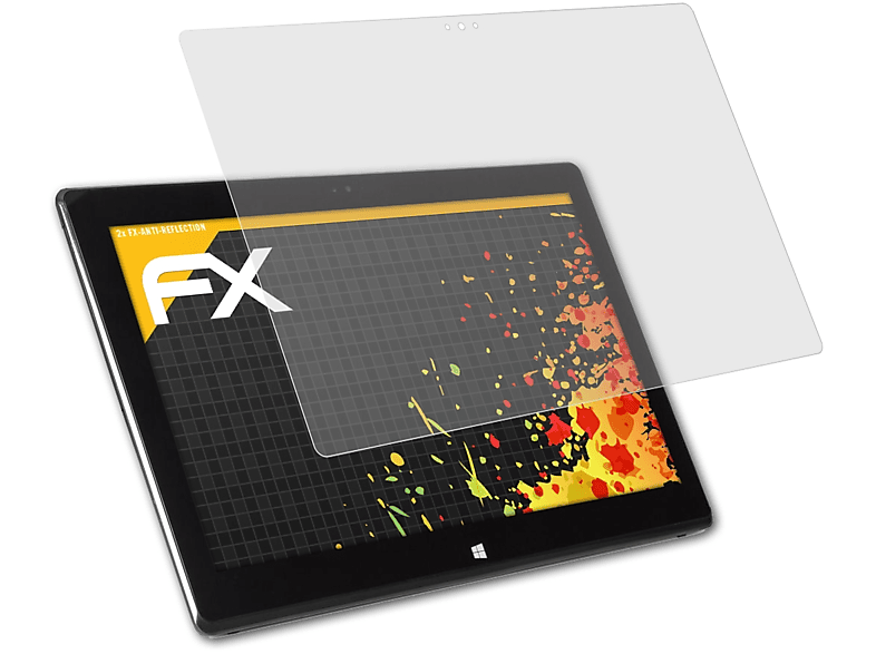 2x Displayschutz(für Terra ATFOLIX Pro) 1161 Wortmann Pad FX-Antireflex