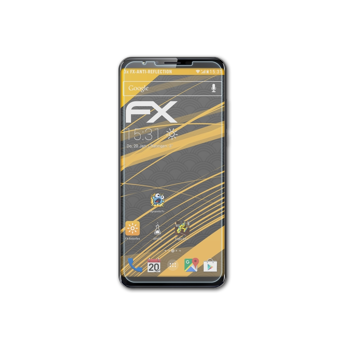 ATFOLIX 3x Plus) Displayschutz(für FX-Antireflex X18 Cubot