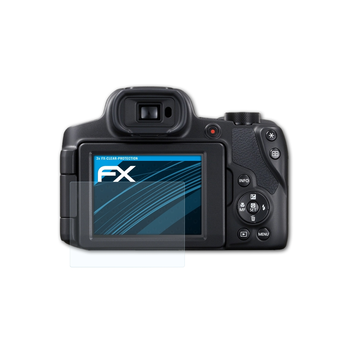 Displayschutz(für Canon 3x FX-Clear SX70 HS) ATFOLIX PowerShot