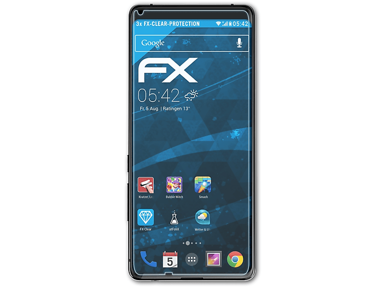 ATFOLIX 3x FX-Clear Displayschutz(für AllCall Mix 2)