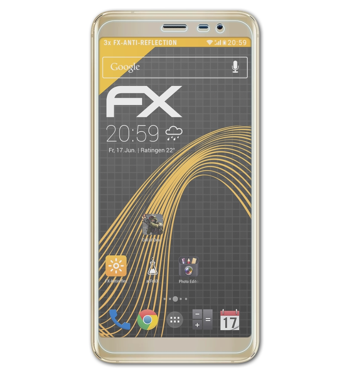 ATFOLIX 3x FX-Antireflex AllCall Displayschutz(für X) Rio