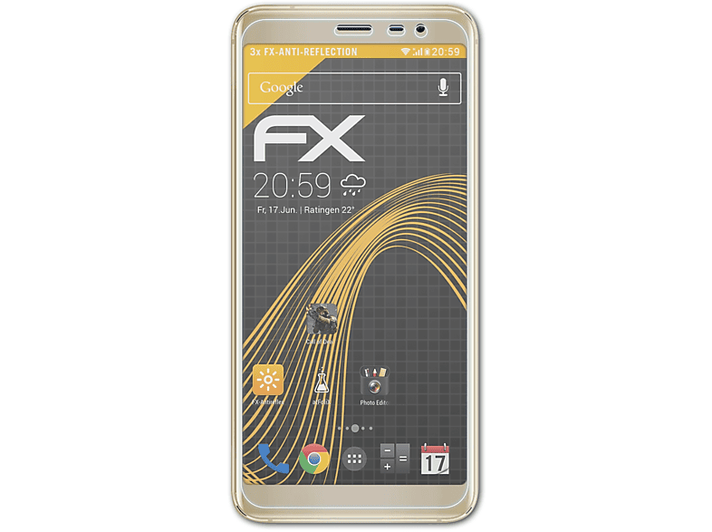 X) ATFOLIX 3x AllCall FX-Antireflex Displayschutz(für Rio