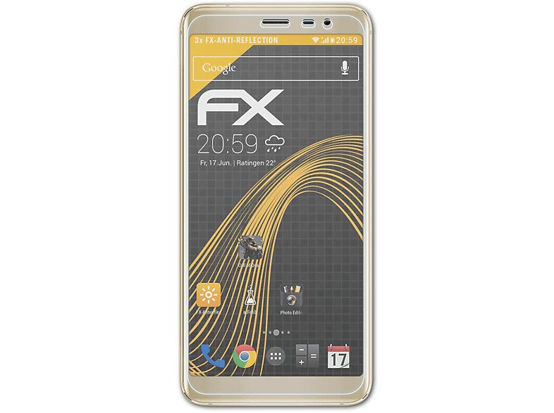 ATFOLIX 3x FX-Antireflex AllCall Displayschutz(für X) Rio