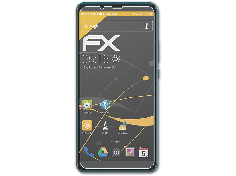 ATFOLIX FX-Antireflex 9) 3x Displayschutz(für Note Cubot