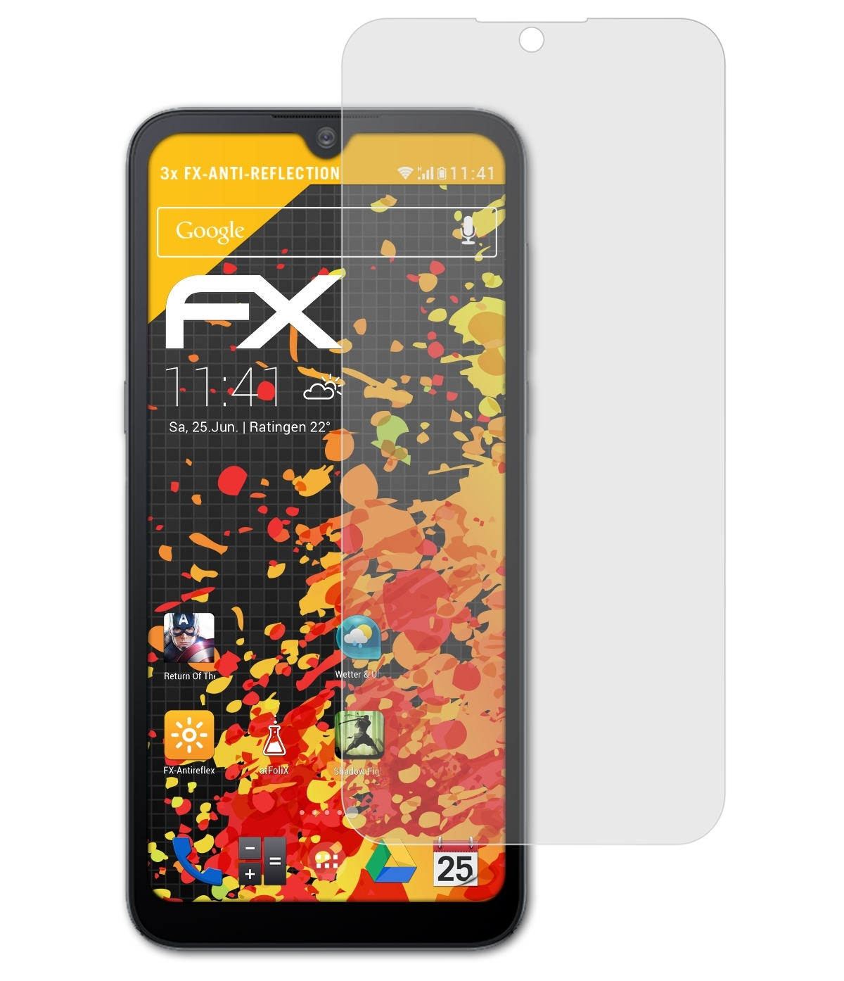 1L 3x FX-Antireflex Displayschutz(für (2021)) ATFOLIX Alcatel