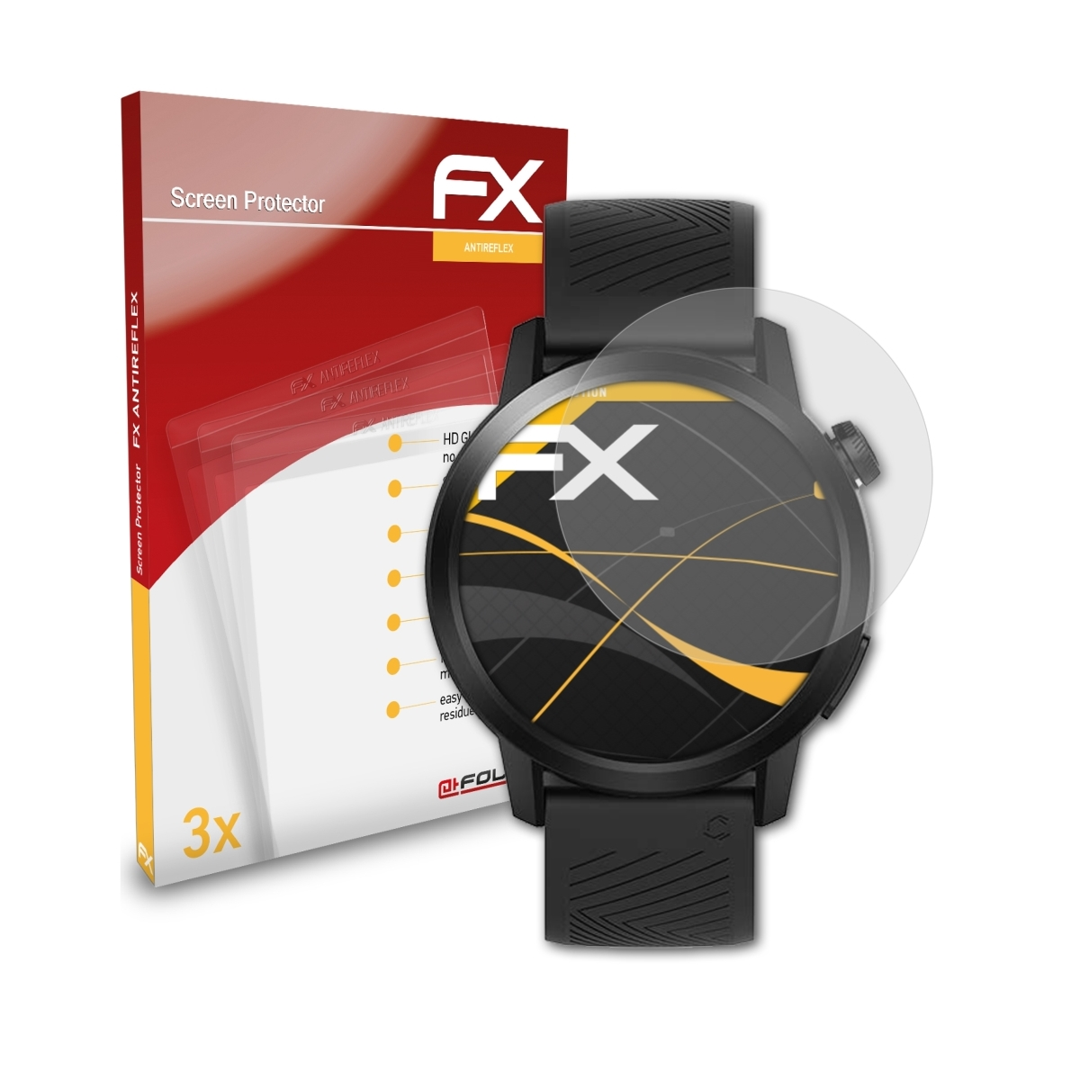 ATFOLIX 3x FX-Antireflex Displayschutz(für (46 Apex mm)) Coros