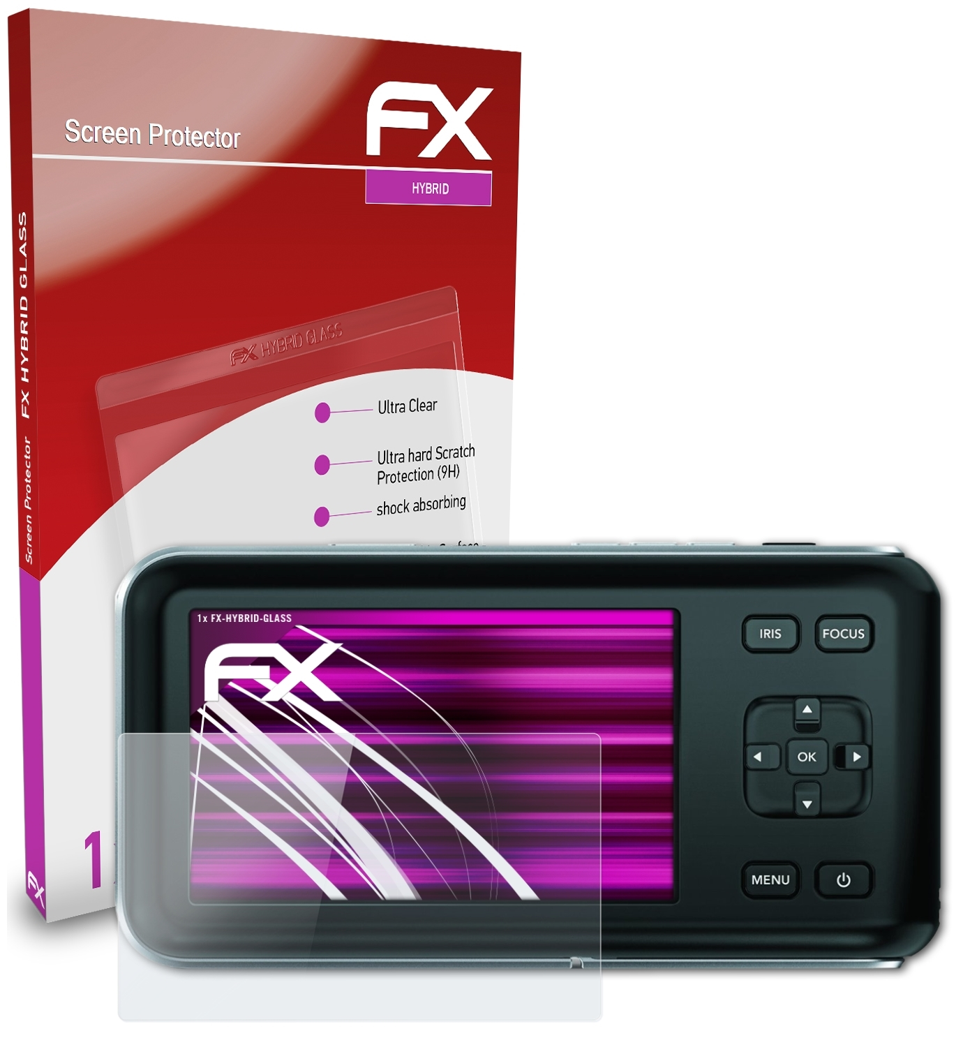 ATFOLIX FX-Hybrid-Glass Schutzglas(für Blackmagic Cinema Camera) Pocket Design