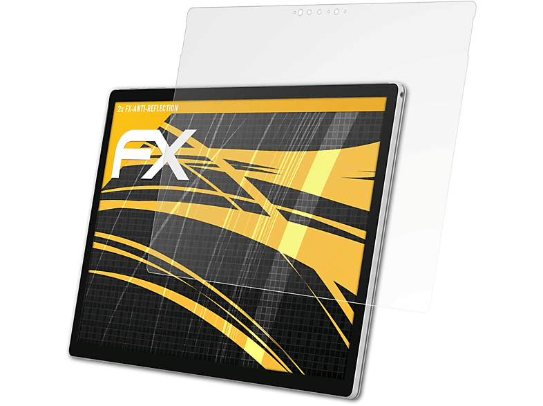 ATFOLIX 2x FX-Antireflex Displayschutz(für Microsoft Surface Book 2 (15 inch))