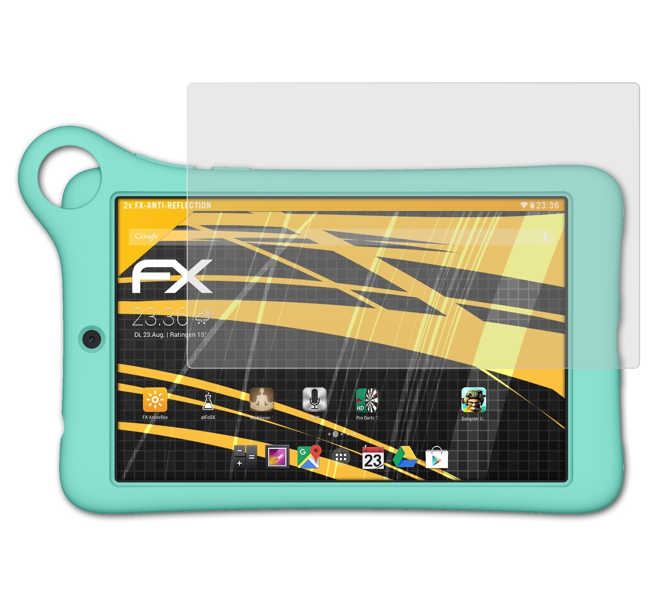 ATFOLIX 2x FX-Antireflex Displayschutz(für Family Edition) Tab TCL