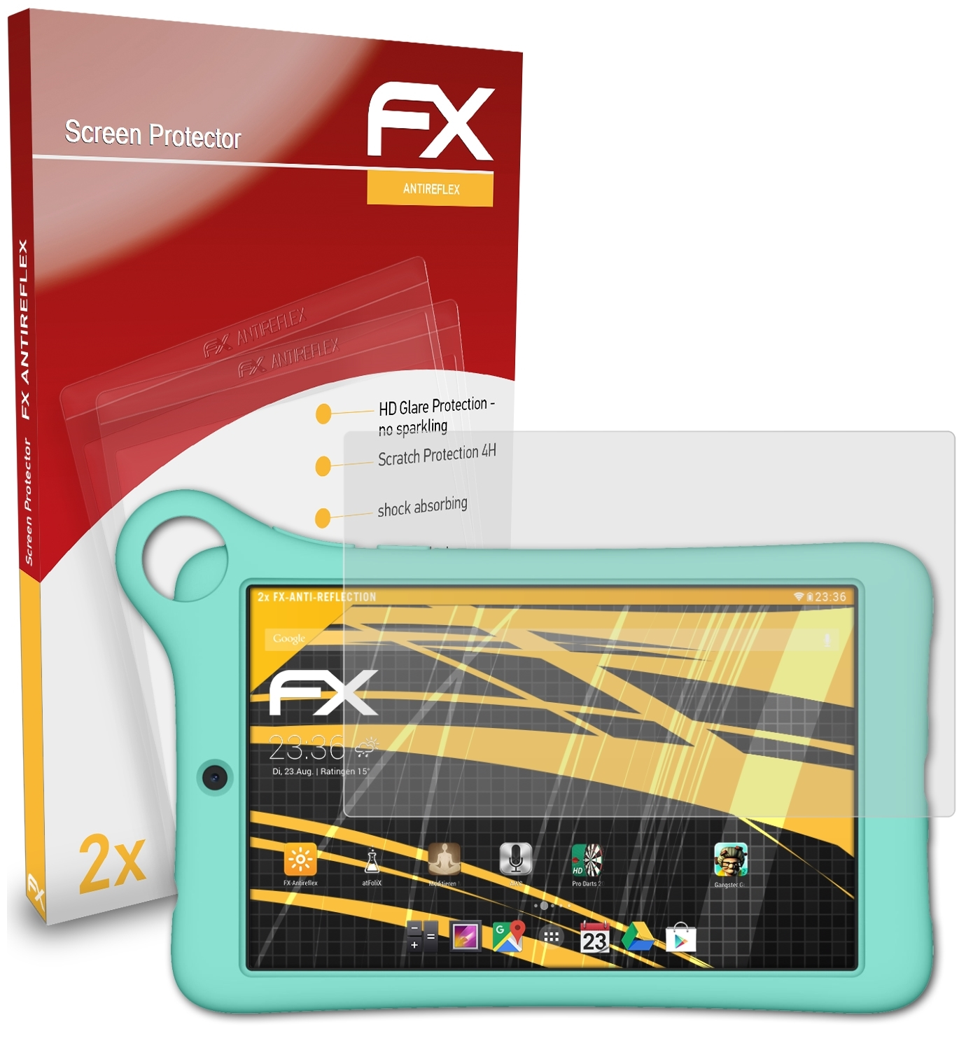 ATFOLIX 2x FX-Antireflex TCL Edition) Displayschutz(für Family Tab