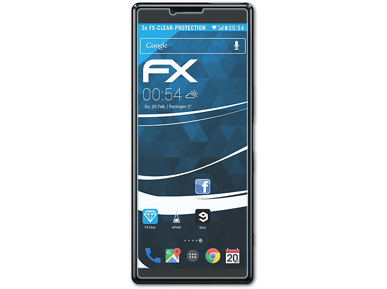 ATFOLIX 3x FX-Clear Displayschutz(für Sony Xperia 1)