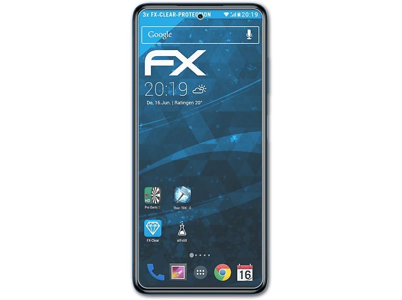 ATFOLIX 3x FX-Clear Displayschutz(für Xiaomi Poco X3 Pro)