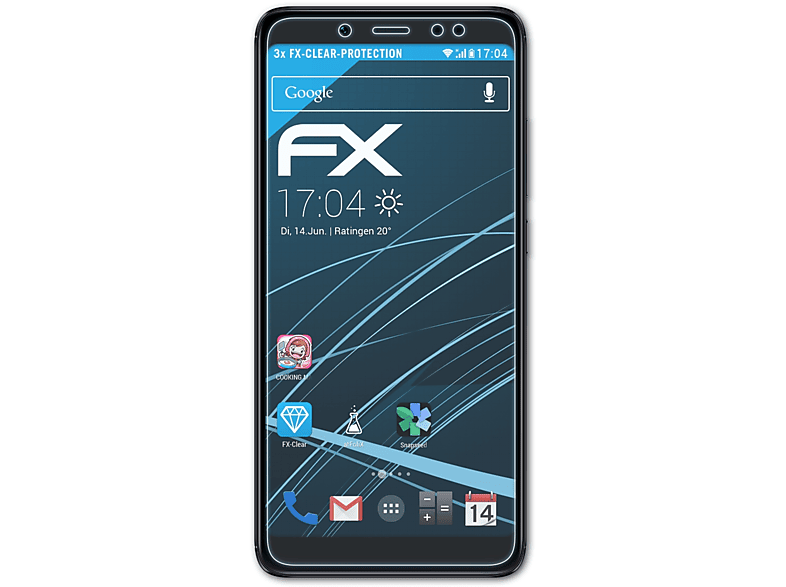 ATFOLIX 3x FX-Clear Displayschutz(für Xiaomi Redmi Note 5 Pro)