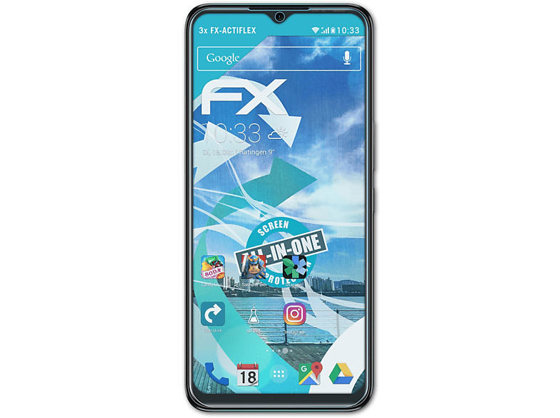 ATFOLIX 3x FX-ActiFleX Displayschutz(für Infinix Hot 11)