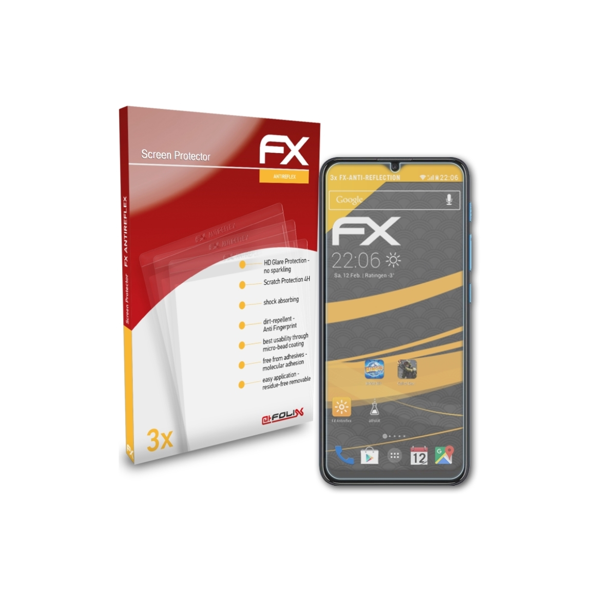 ATFOLIX 3x FX-Antireflex Displayschutz(für Lenovo K13)