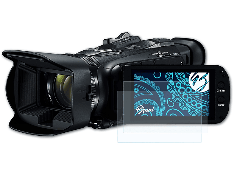 BRUNI 2x Basics-Clear Canon Legria Schutzfolie(für G50) HF