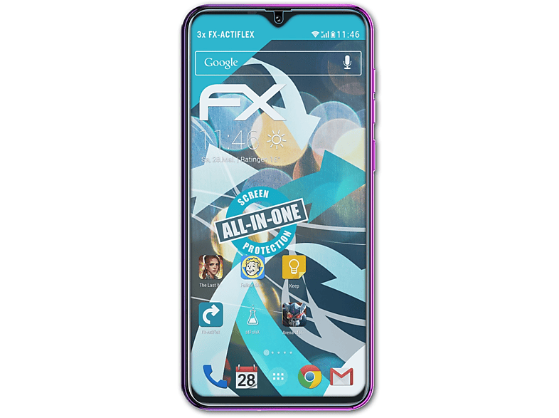 7P) FX-ActiFleX ATFOLIX 3x Ulefone Note Displayschutz(für