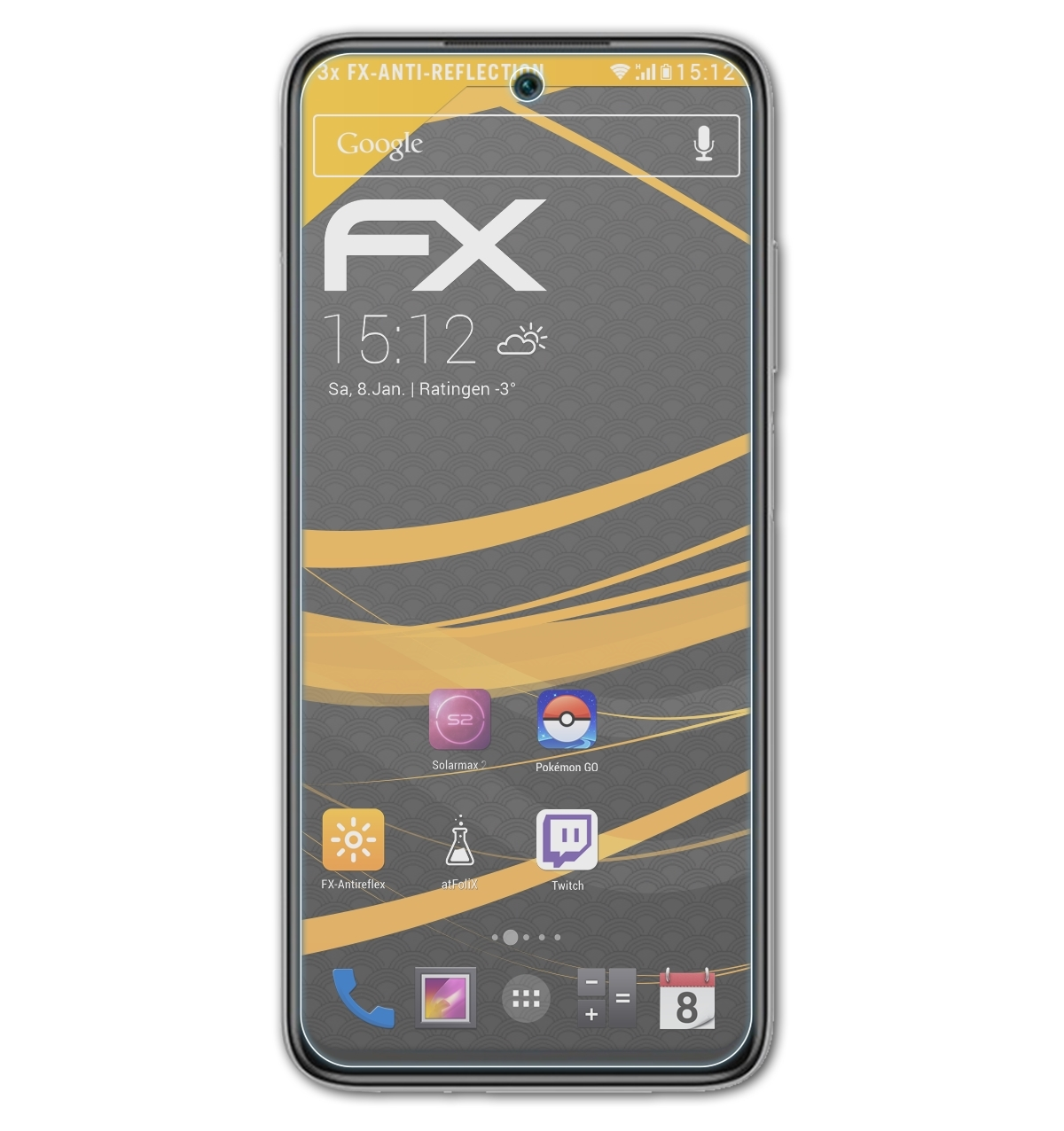 Redmi FX-Antireflex Displayschutz(für ATFOLIX 3x 10 Xiaomi Prime)