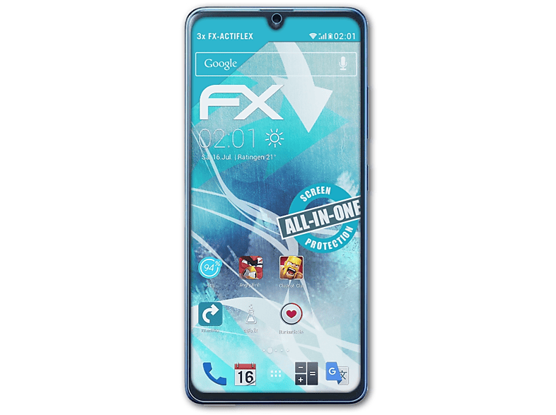 ATFOLIX 3x FX-ActiFleX Displayschutz(für Samsung Galaxy A41)