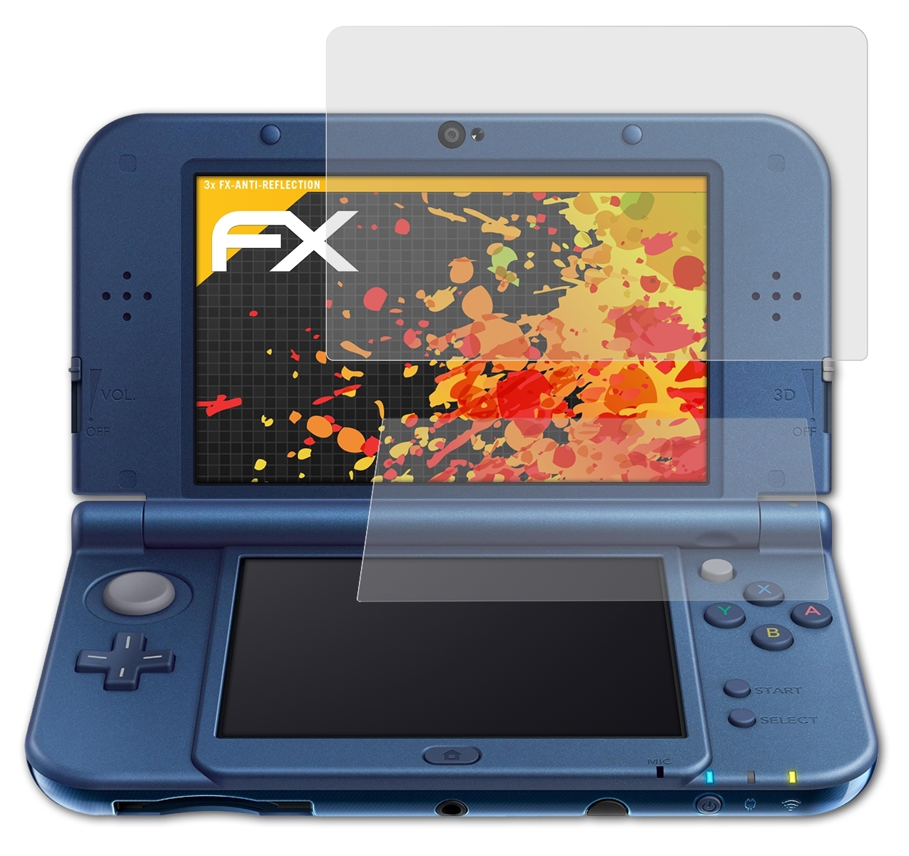 3DS ATFOLIX 3x New XL FX-Antireflex (2015)) Nintendo Displayschutz(für