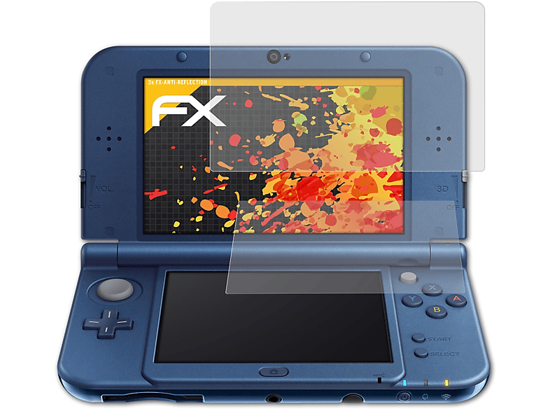 New ATFOLIX XL FX-Antireflex 3DS Nintendo Displayschutz(für (2015)) 3x