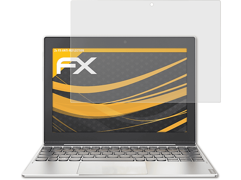 ATFOLIX 2x FX-Antireflex Displayschutz(für Lenovo Miix 320)