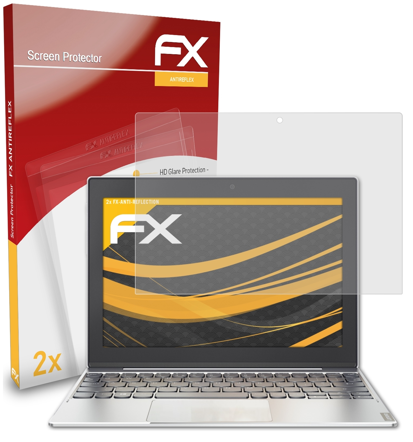 ATFOLIX 2x Displayschutz(für Lenovo Miix 320) FX-Antireflex