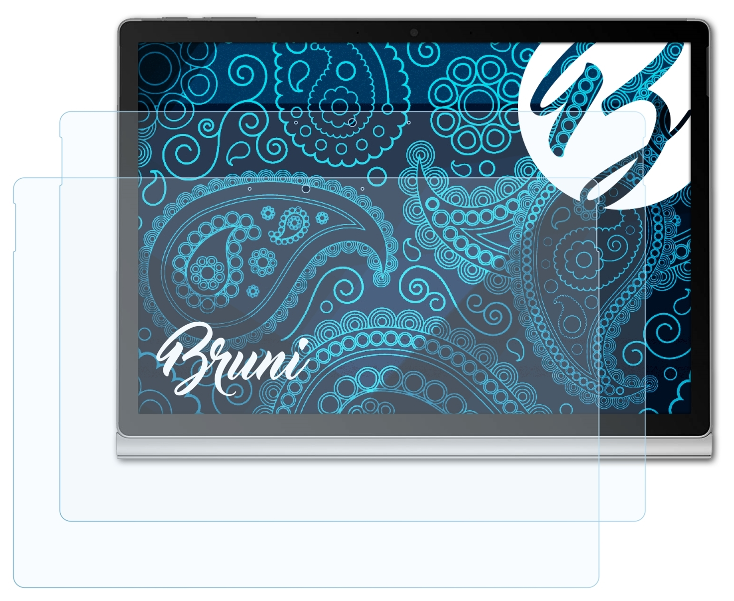 BRUNI 2x Basics-Clear Schutzfolie(für Microsoft Book 3 (13,5 Surface inch))