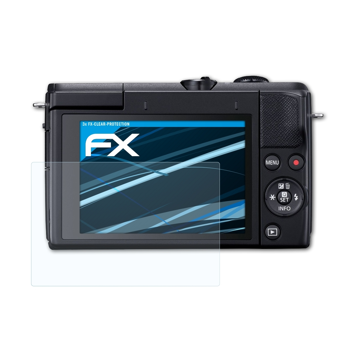 ATFOLIX 3x FX-Clear Displayschutz(für Canon EOS M200)