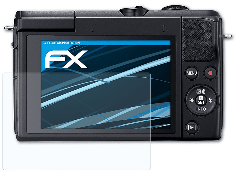 ATFOLIX 3x FX-Clear EOS Displayschutz(für M200) Canon