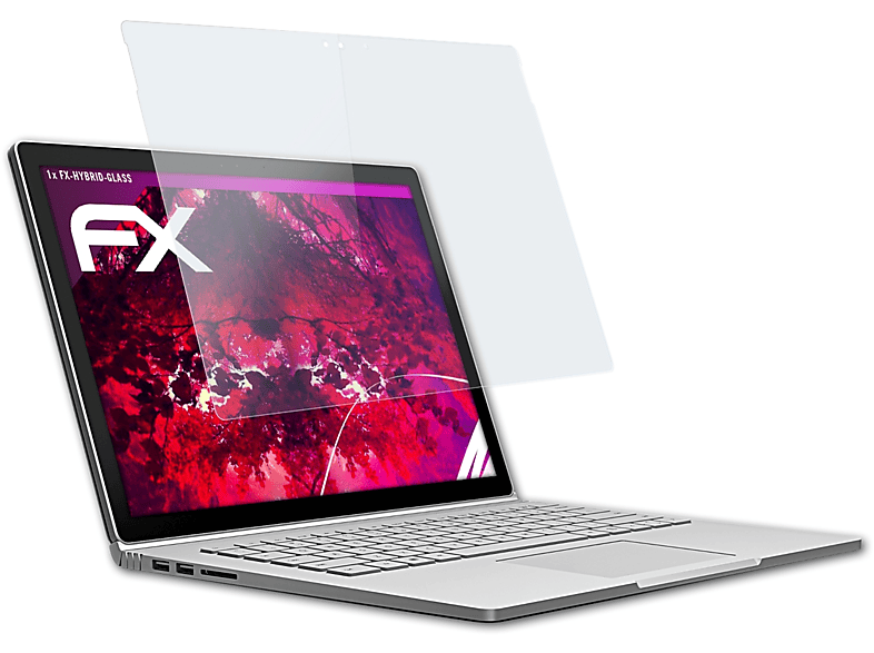 ATFOLIX FX-Hybrid-Glass Schutzglas(für Surface Book) Microsoft