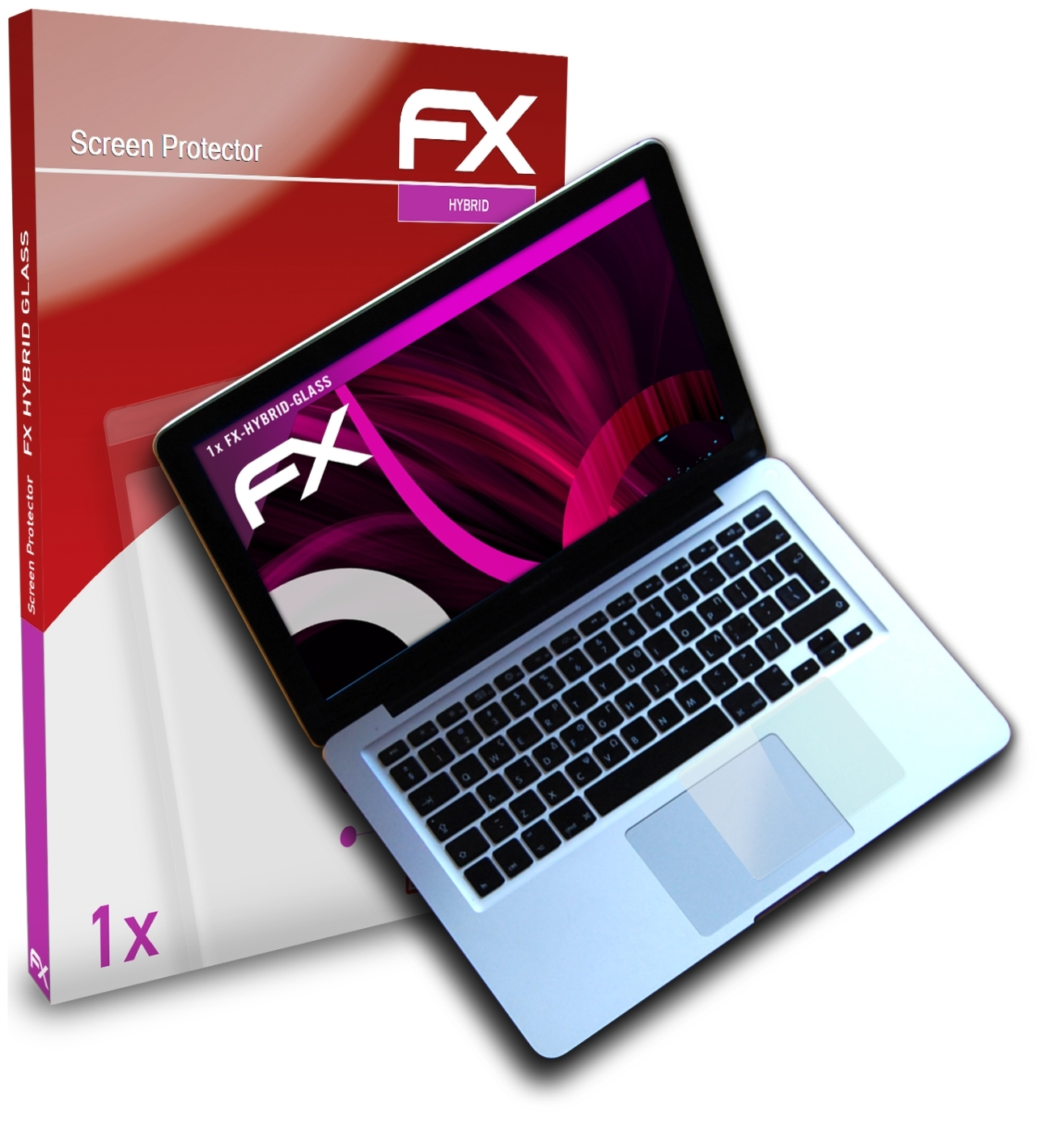 ATFOLIX FX-Hybrid-Glass A1502 (A1286 Trackpad A1534)) MacBook Pro A1278 Apple Schutzglas(für