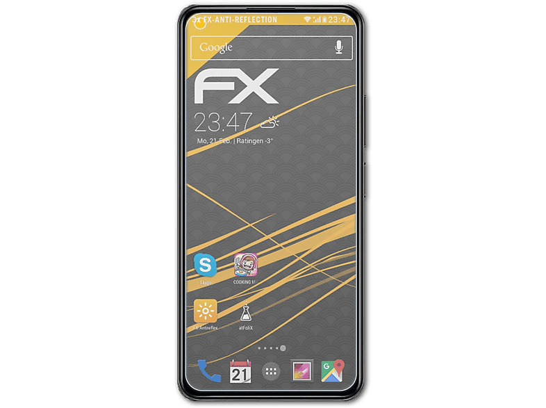 11 ATFOLIX 3x Displayschutz(für Xiaomi 5G) Mi FX-Antireflex Lite