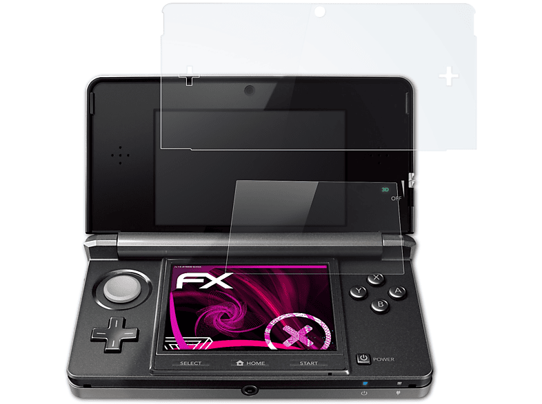 Schutzglas(für FX-Hybrid-Glass Nintendo ATFOLIX 3DS (2011))