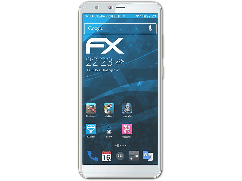 ATFOLIX 3x FX-Clear Displayschutz(für Gigaset GS100)
