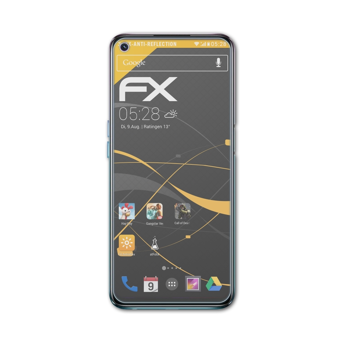 ATFOLIX 3x FX-Antireflex 5G) Oppo Displayschutz(für A93