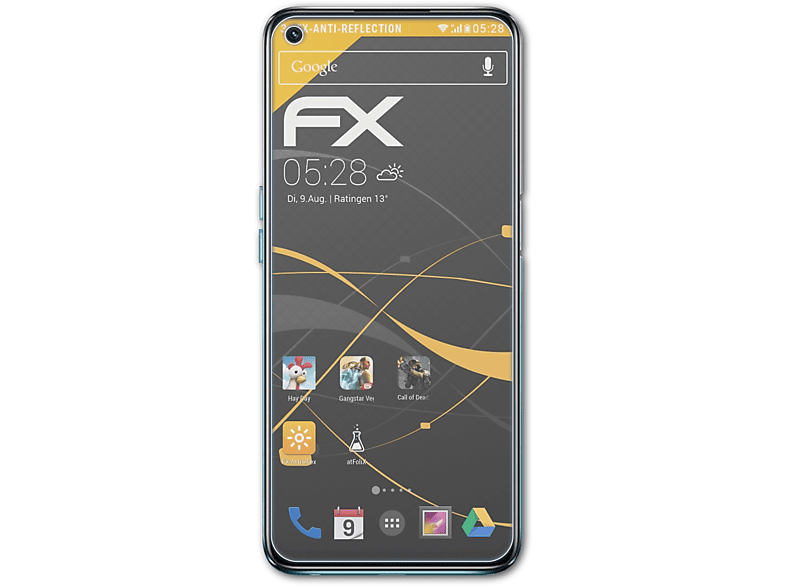 ATFOLIX 3x FX-Antireflex Displayschutz(für Oppo A93 5G)