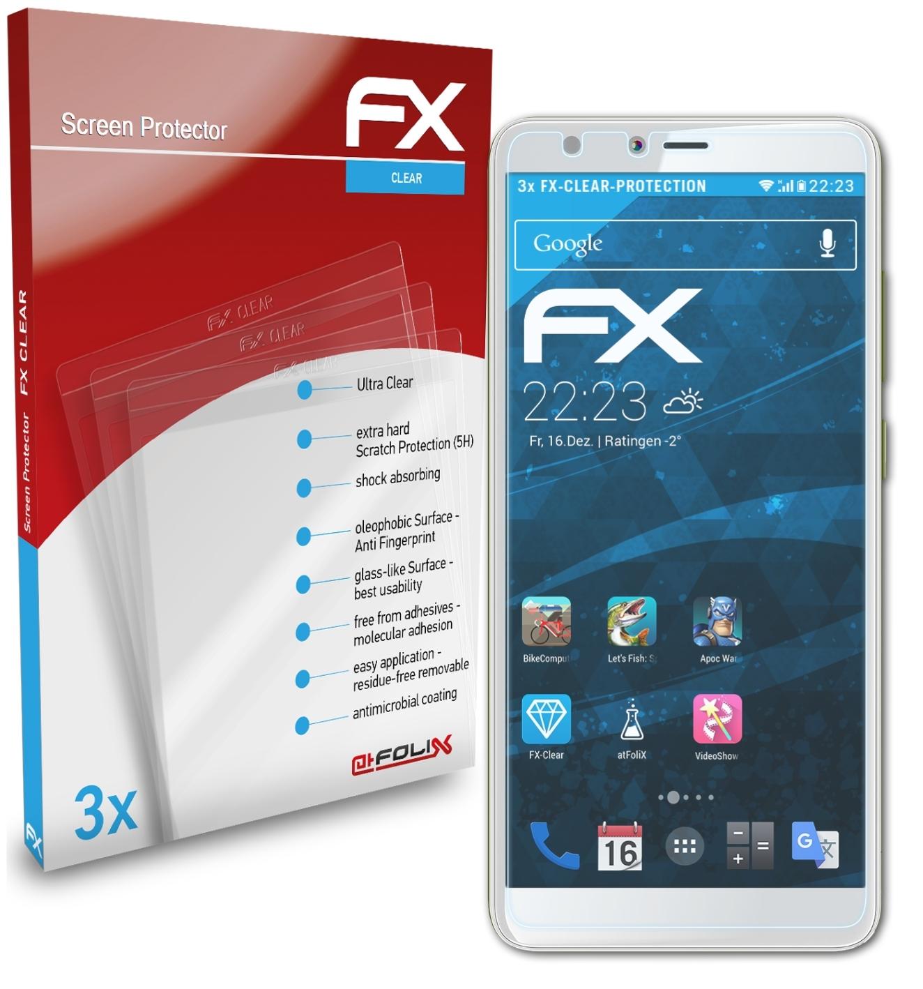 ATFOLIX 3x FX-Clear Displayschutz(für GS100) Gigaset