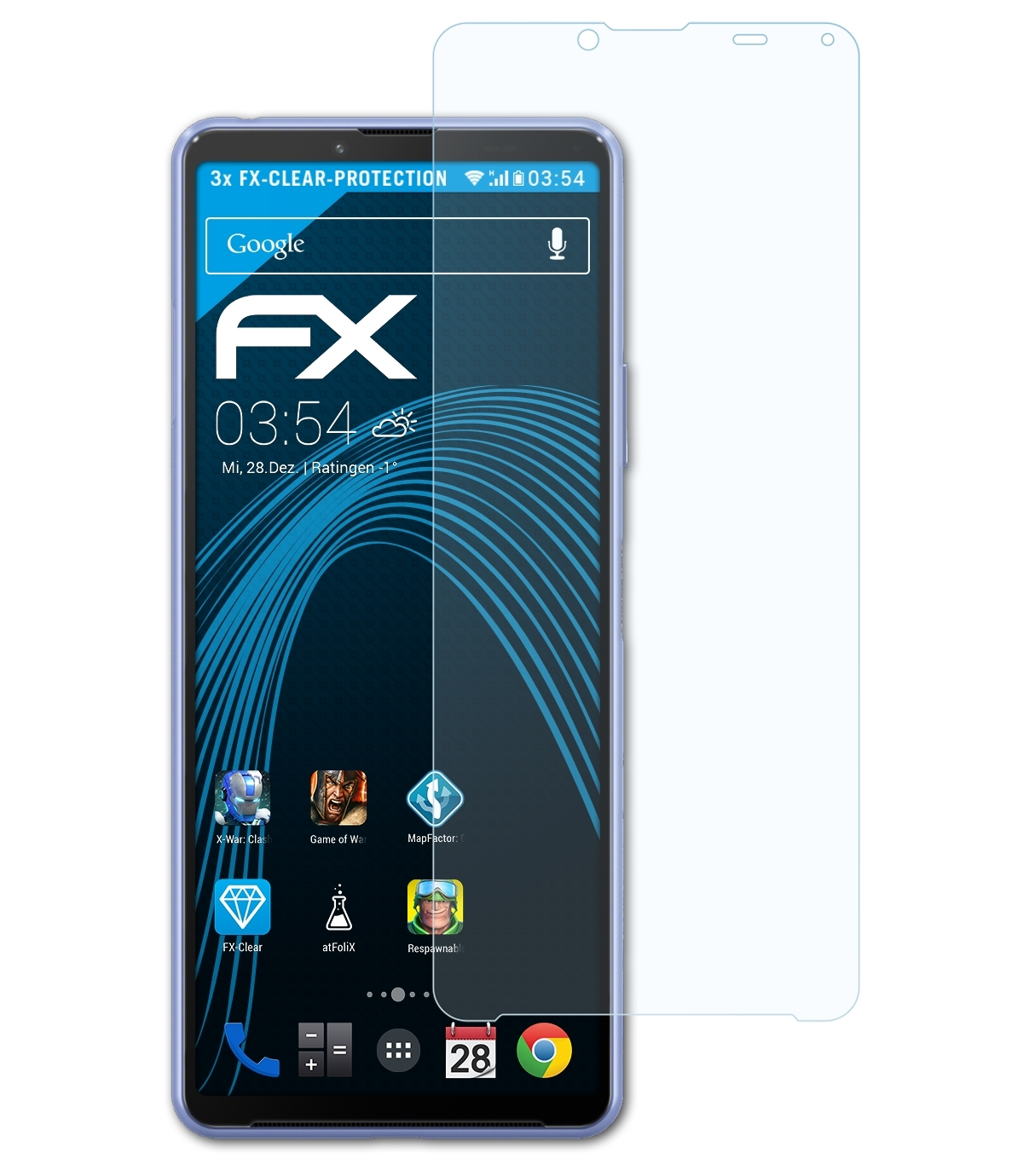 3x Sony 10 ATFOLIX Xperia Displayschutz(für FX-Clear III)